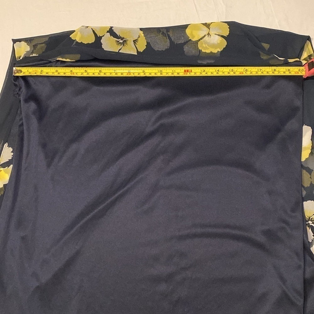 Tommy Hilfiger Women’s Sky Captain Navy & Yellow Floral Shift Dress Size 12 NWOT - Picture 12 of 12